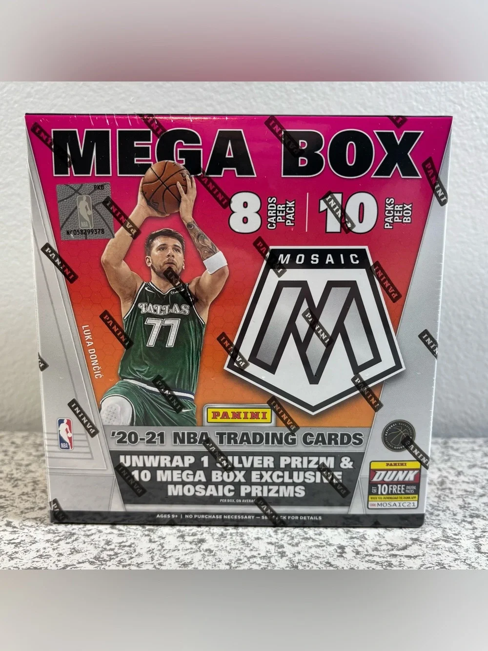 2020-21 Panini Mosaic Mega Box NBA Basketball Cards New Sealed